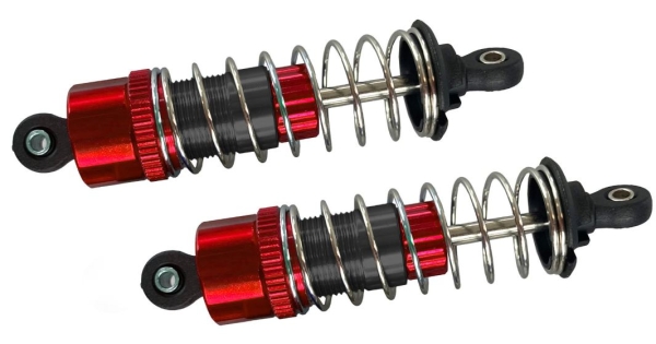012-16500R Stoßdämpfer 65/73mm Hyper-MT Alu rot 2 Stück